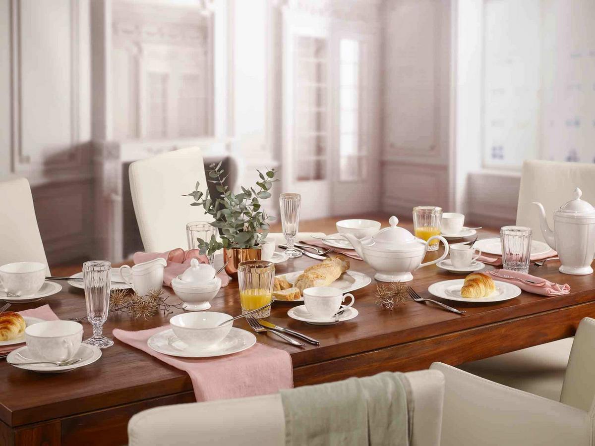 DESSERTSCHALEN Gray Pearl weiß ø 13 cm 6er Set - Weiß, Keramik (13cm) - Villeroy & Boch