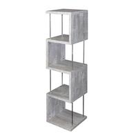 REGAL Elga 33x33x126 aus Holzwerkstoff in der Farbe beton - Grau, Kunststoff (33/126/33cm) - 58aufmkessel