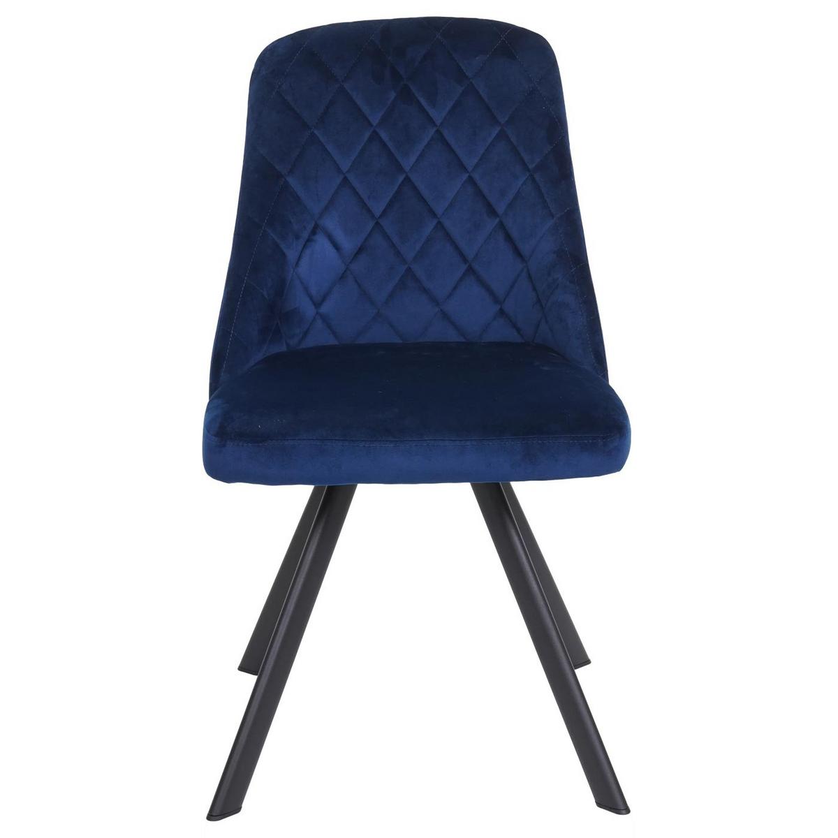 ESSZIMMERSTUHL Blau - Blau, Textil (48/84/51cm) - MCW