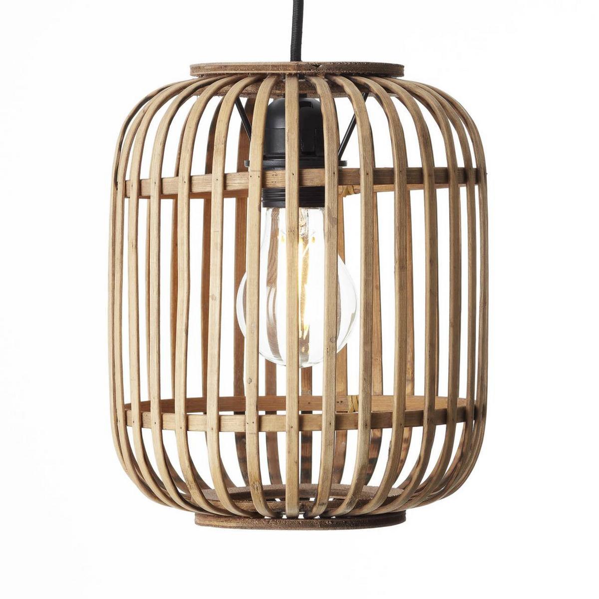 PENDELLEUCHTE Woodrow 93777/20 - Hellbraun, Metall (21.5/21.5/130cm) - Brilliant