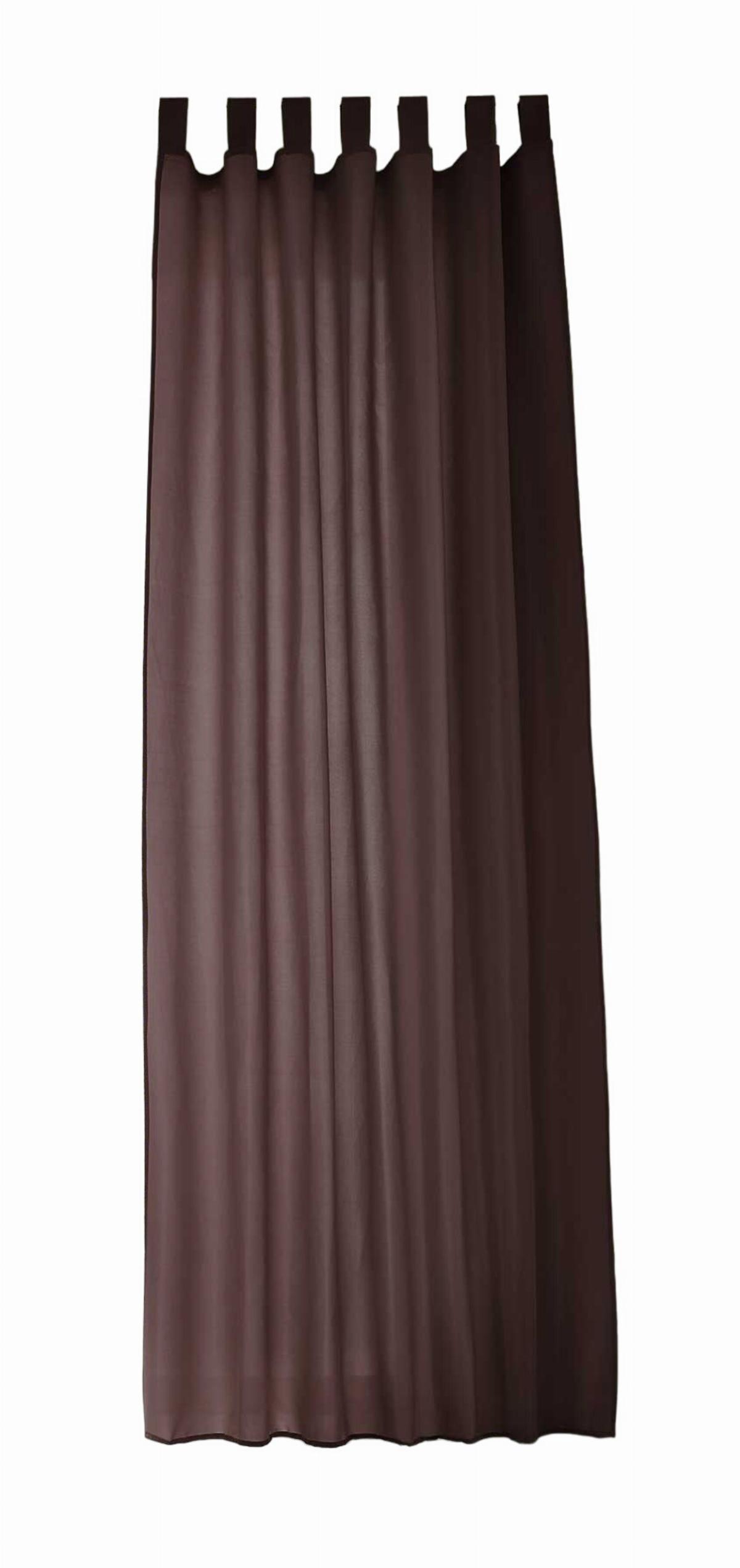 VORHANG POTSDAM HxB 225x140 cm Braun - Braun, Textil (140/225cm) - Gardinenbox