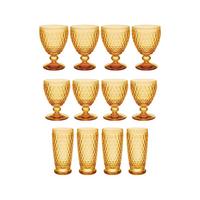 WEIN- & LONGDRINKGLÄSER Boston Coloured saffron 12er Set - Gelb, Glas - Villeroy & Boch