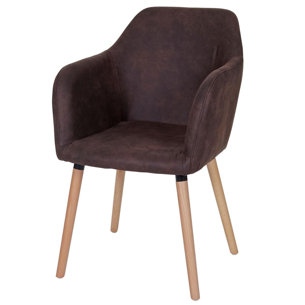 ESSZIMMERSTUHL Rehbraun 6er-Set - Hellbraun/Dunkelbraun, Textil (58/88/64cm) - MCW