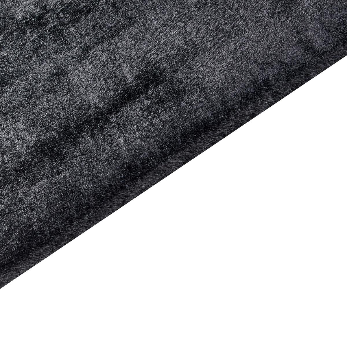 SHAGGY-KUNSTFELLTEPPICH Mirpur 230/160 cm - Grau, Kunststoff (160/230cm) - Beliani