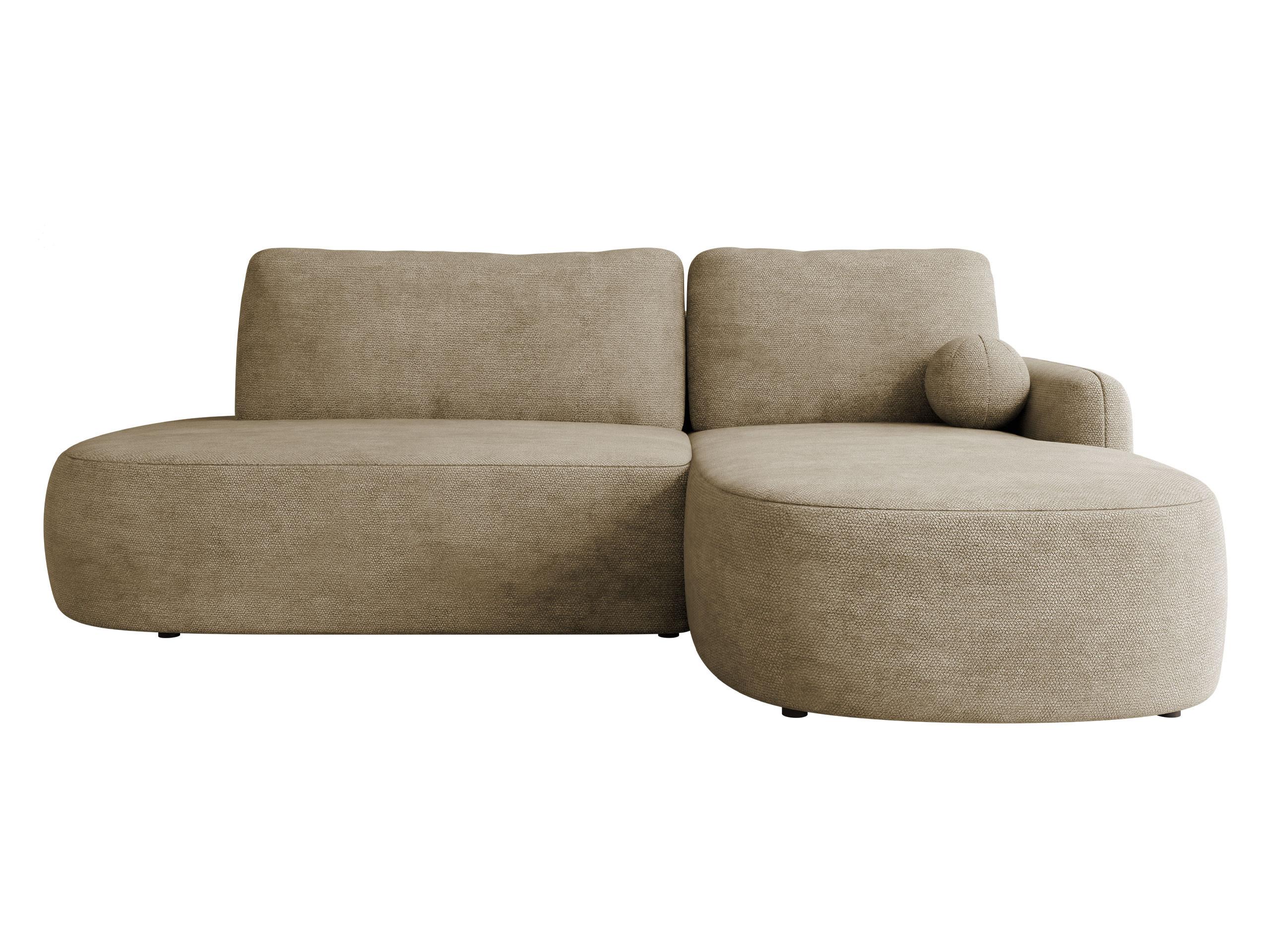 ECKSOFA Loridu O, Seite: Rechts - Taupe/Schwarz, Holz/Kunststoff (274/174cm) - MIRJAN24