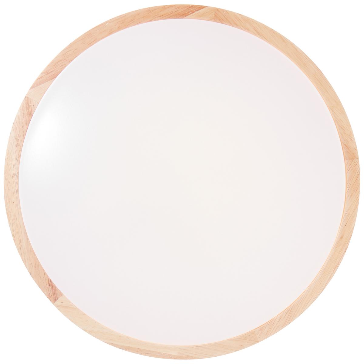 DECKENLEUCHTE Moreen G99636/45 - Hellbraun, Holz (34/34/6.5cm) - Brilliant