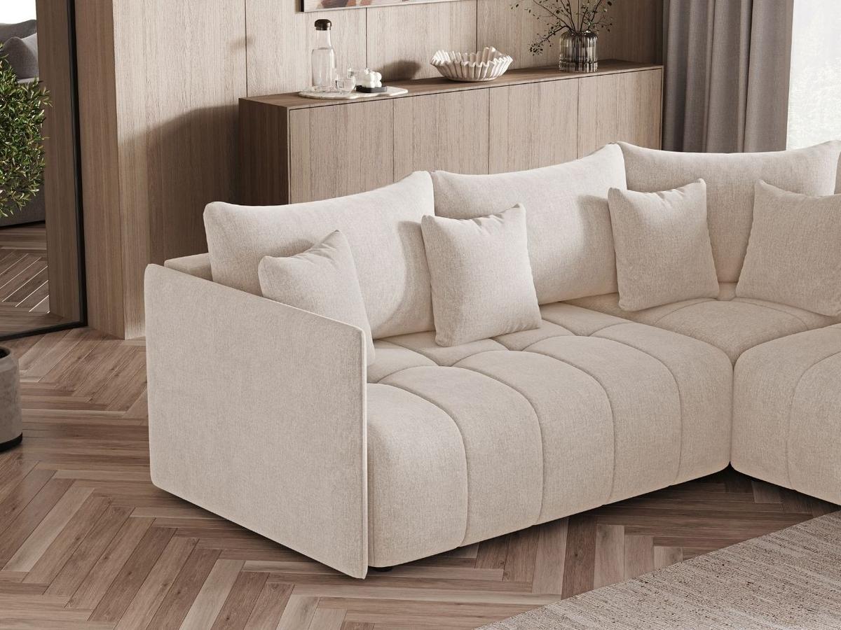 ECKSOFA Ardi Beige - Beige, Holz/Textil (240/240cm) - Graingold
