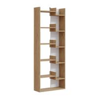 BÜCHRREGAL mit 5 Regalen - Klapo - 60/22/162 cm - Weiß/Eiche Artisan, Holzwerkstoff (22/162.4/15.5cm) - Calicosy