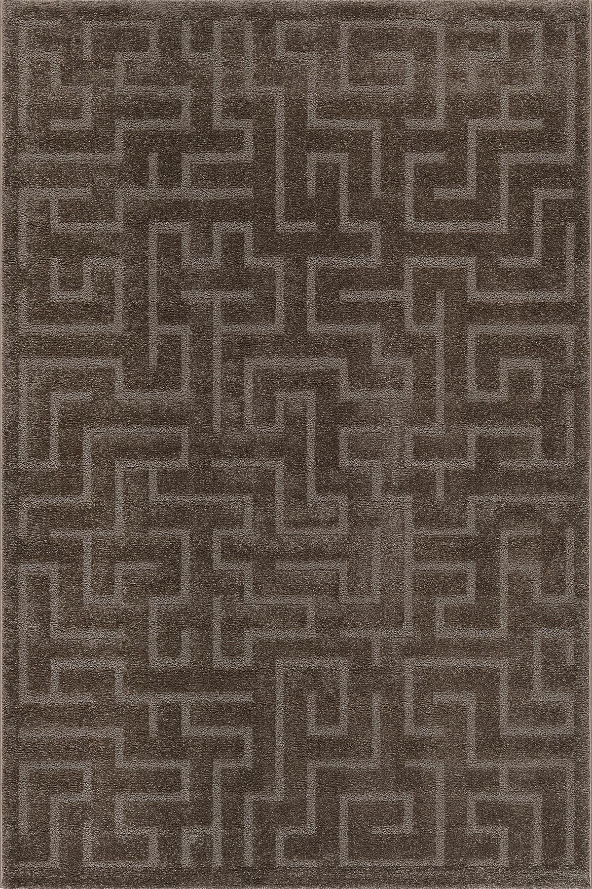 TEPPICHLÄUFER Geometrisch MUOTA Polypropylen Braun 80 x 150 cm - Braun, Textil (80/150cm) - KADIMA DESIGN