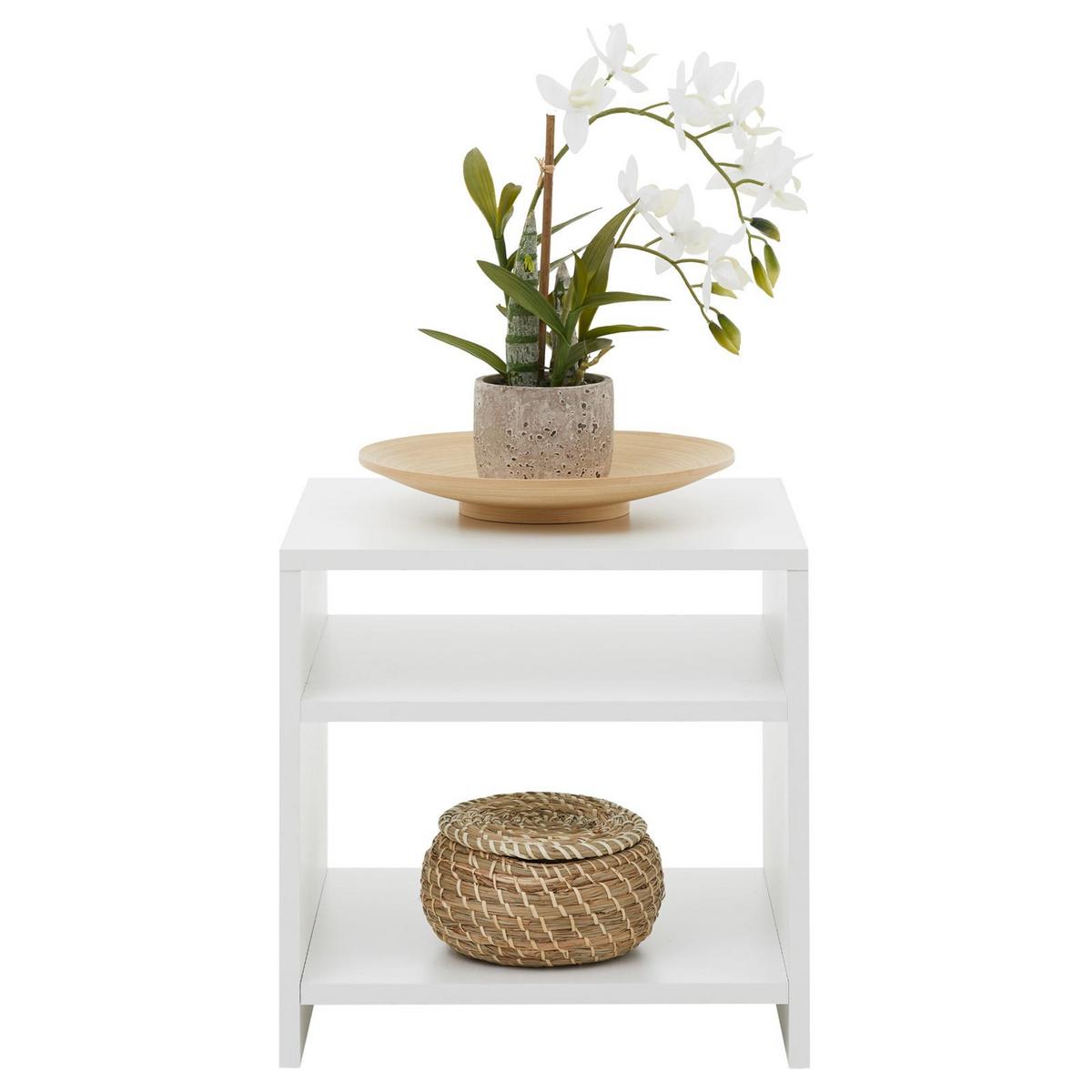 NACHTTISCH ALMERIA weiß - Weiß, Holzwerkstoff (37/40/40cm) - CARO-Möbel