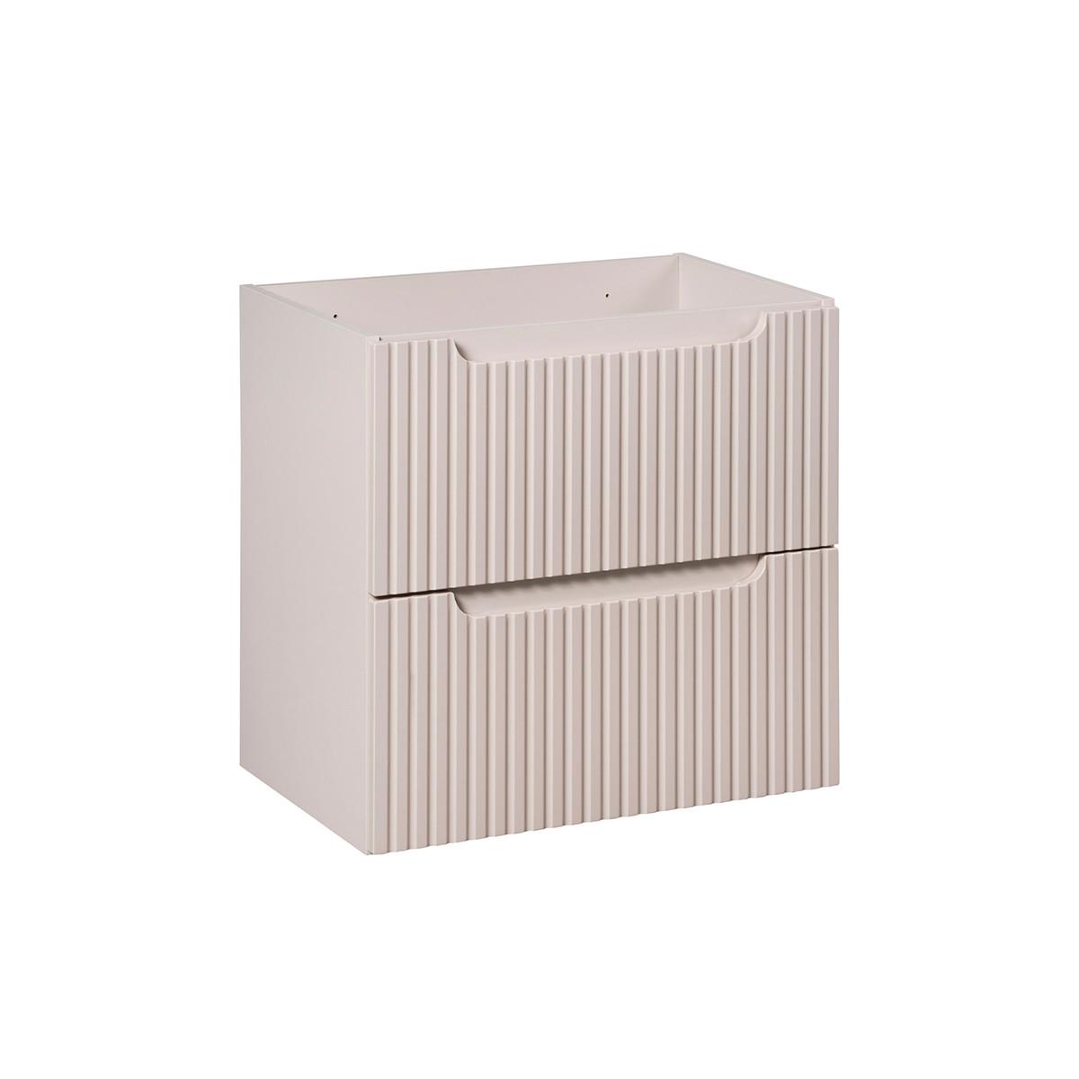 WASCHTISCHUNTERSCHRANK 60cm Riva Kaschmir - Beige, Holzwerkstoff (60/57/40cm) - Petits-meubles