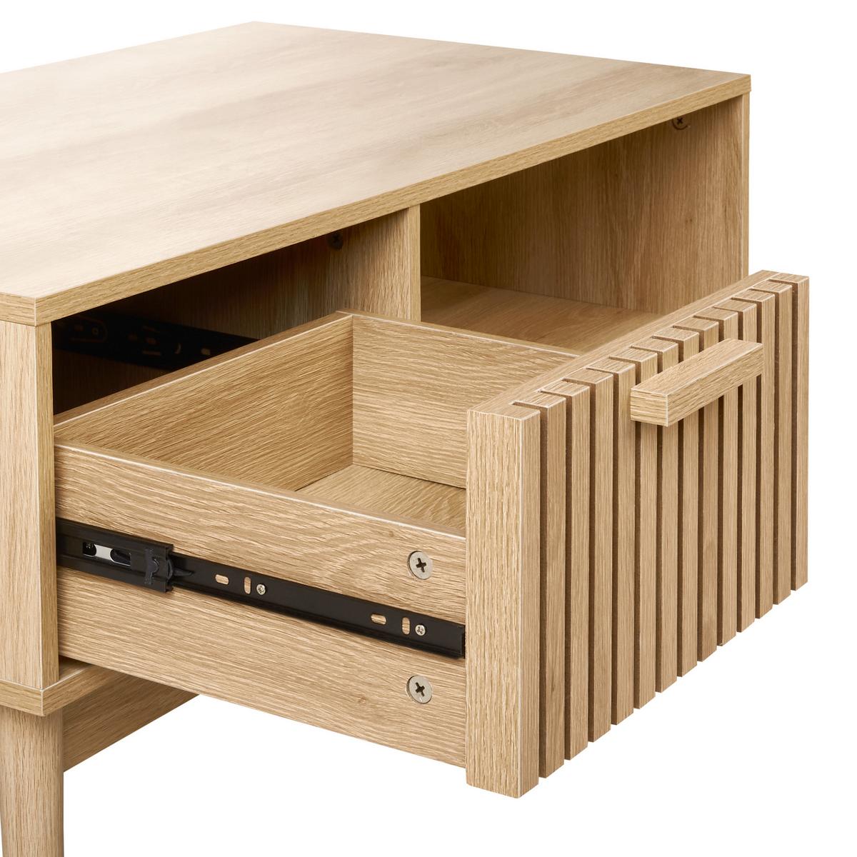 COUCHTISCH Hellbraun Lynwood - Braun, Holzwerkstoff (50/100/43cm) - Beliani