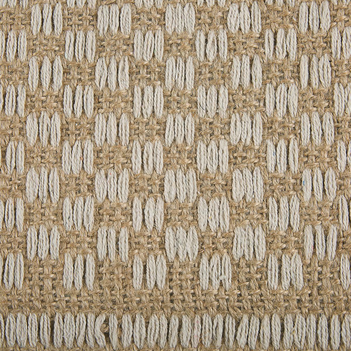 KURZFLOR-TEPPICH Adabag 80/50 cm - Beige, Naturmaterialien (50/80cm) - Beliani