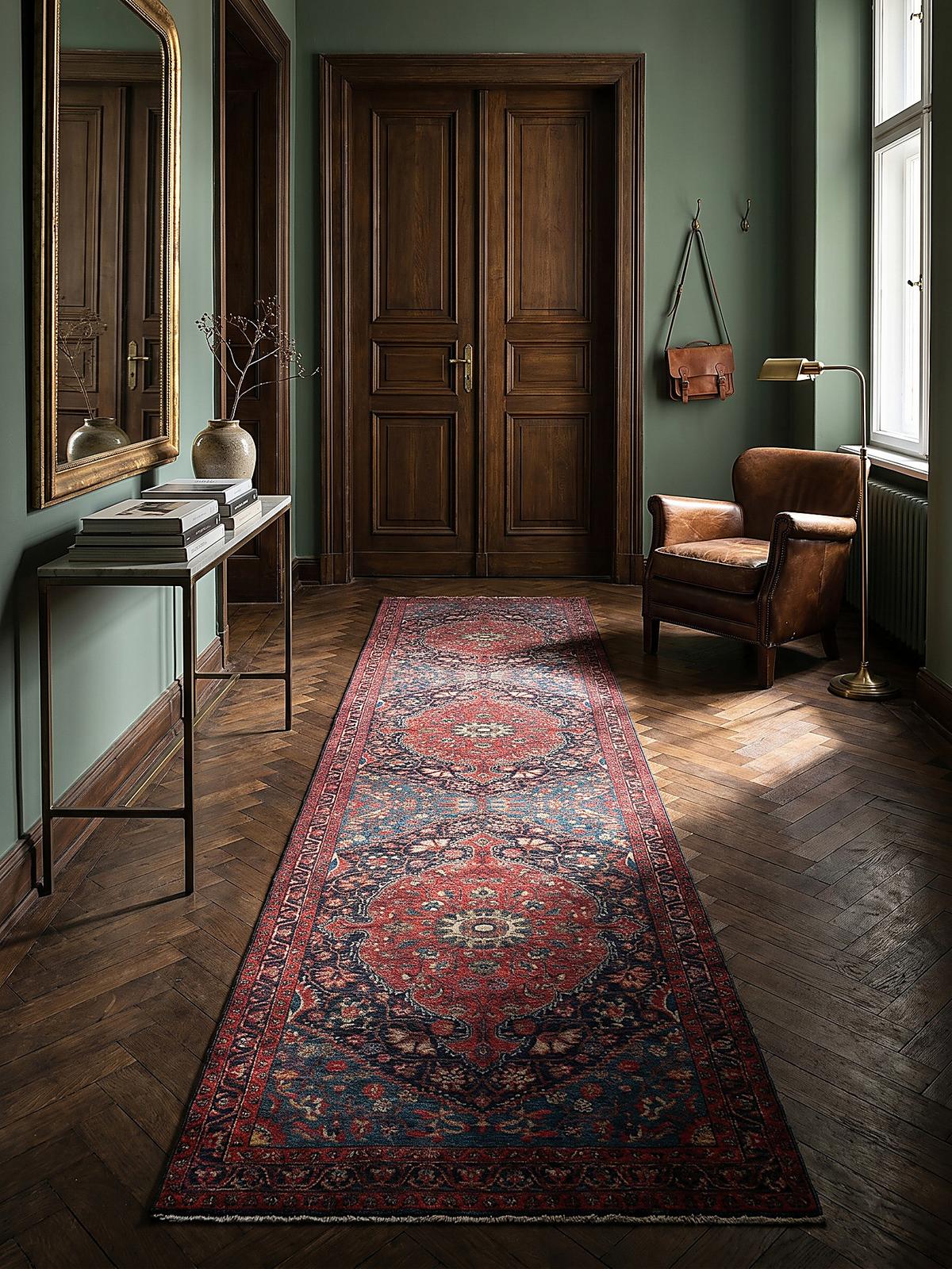 TEPPICH Waschbar HURST, orientalisch mit Medaillon, Rot, 60 x 230 cm - Rot, Textil (230/60cm) - KADIMA DESIGN