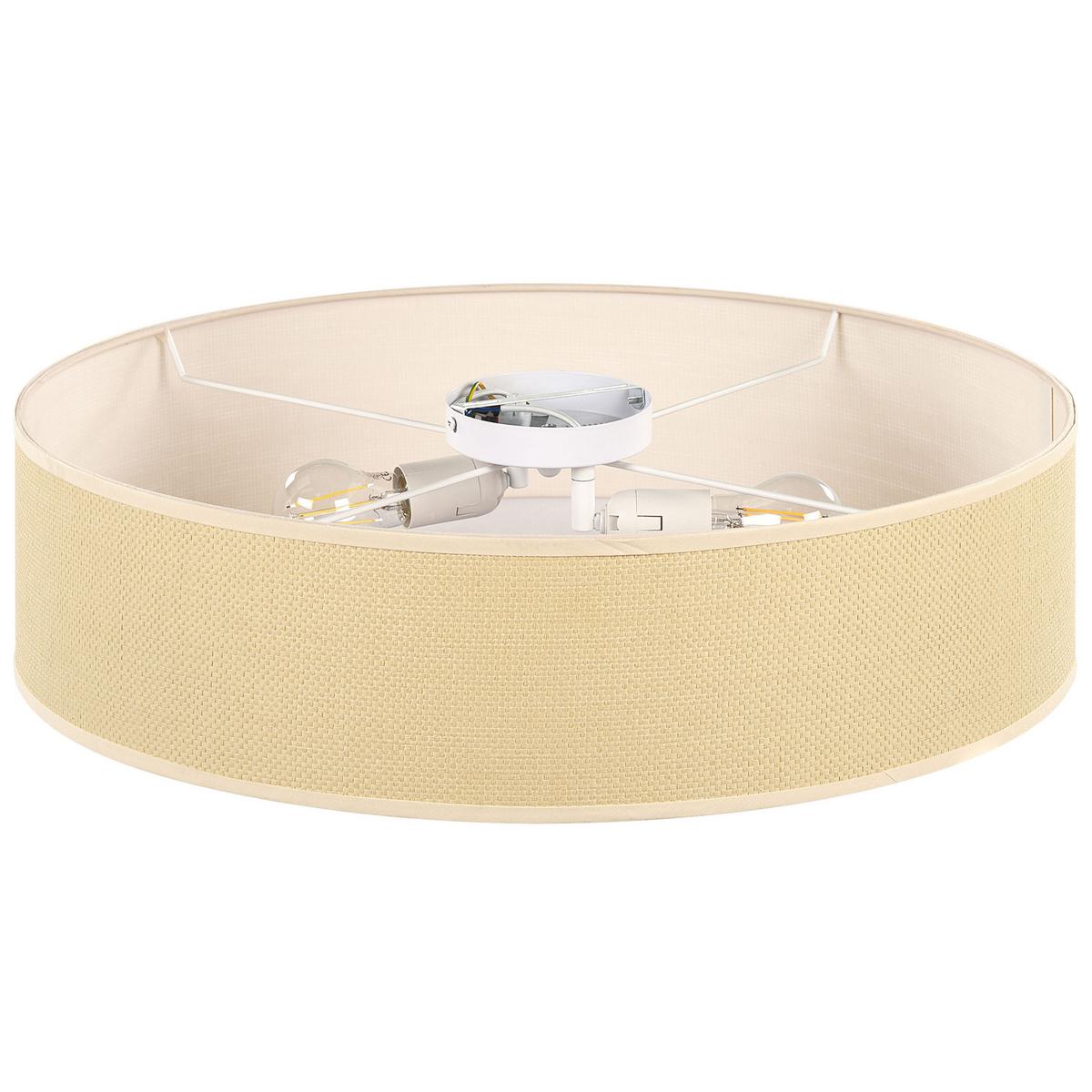 DECKENLEUCHTE Magno 60/60/15 cm - Naturfarben, Kunststoff (60/60/15cm) - Beliani