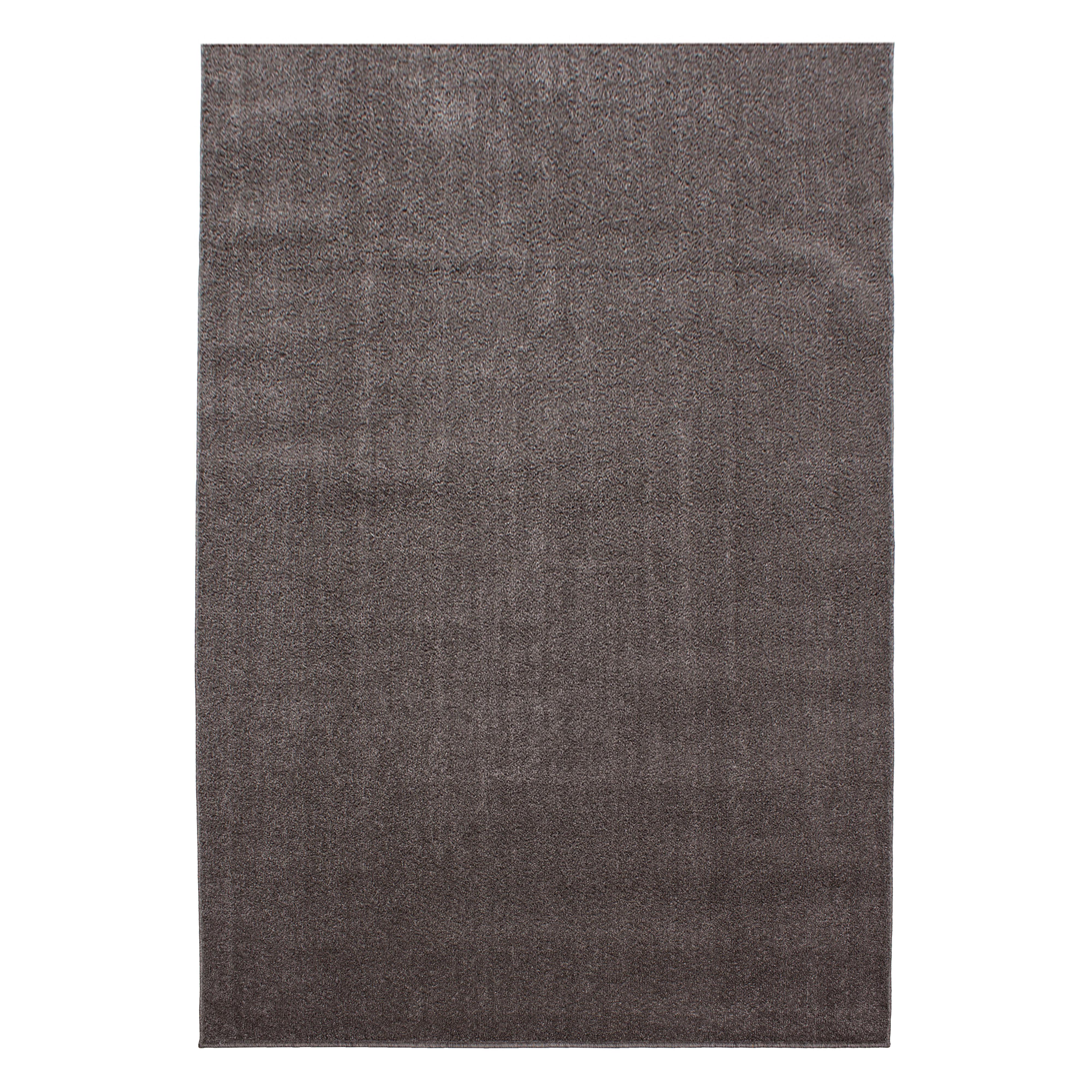 TEPPICH Kurzflor MAIN in Mokka, einfarbig, 60 x 100 cm - Braun, Textil (100/60cm) - KADIMA DESIGN