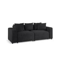 SOFA Megan 2-sitzer In Poso - Anthrazit, Holzwerkstoff/Textil (236/75/98cm) - Fun Möbel