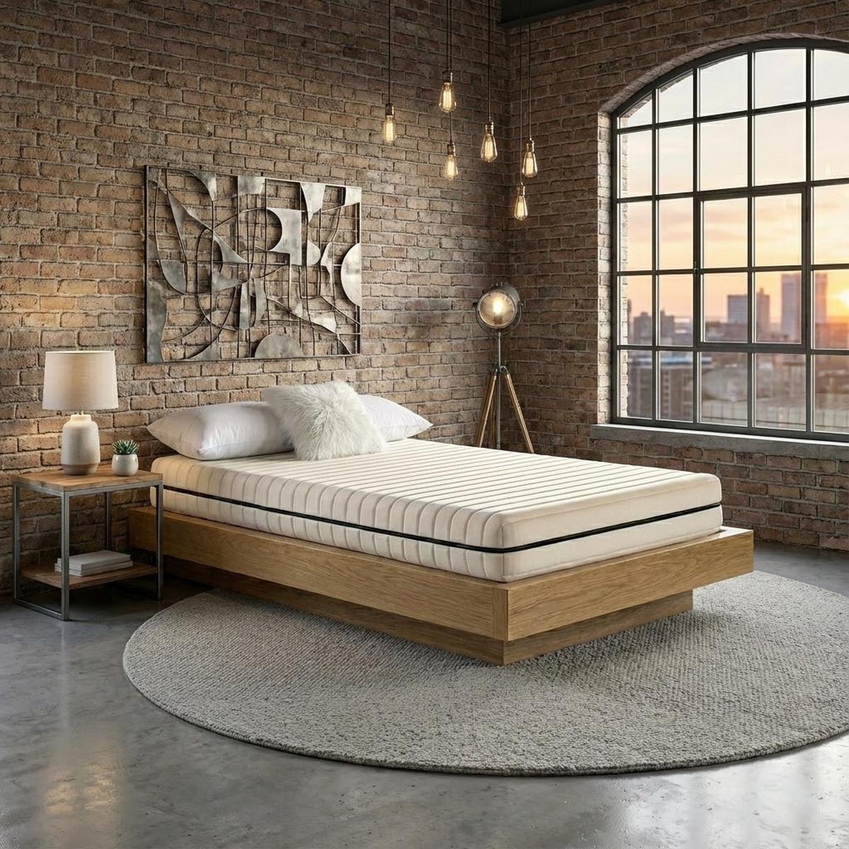 KALTSCHAUMMATRATZE – Wendematratze H2/H3 mit abnehmbarem Bezug 120x200 cm - Weiß, Textil (120/200cm) - Schlaftroll