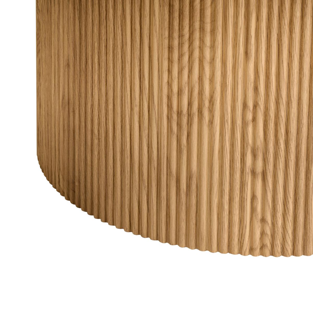 ESSTISCH Hellbraun 120/120 cm Sheho - Hellbraun, Holzwerkstoff (120/120/75cm) - Beliani