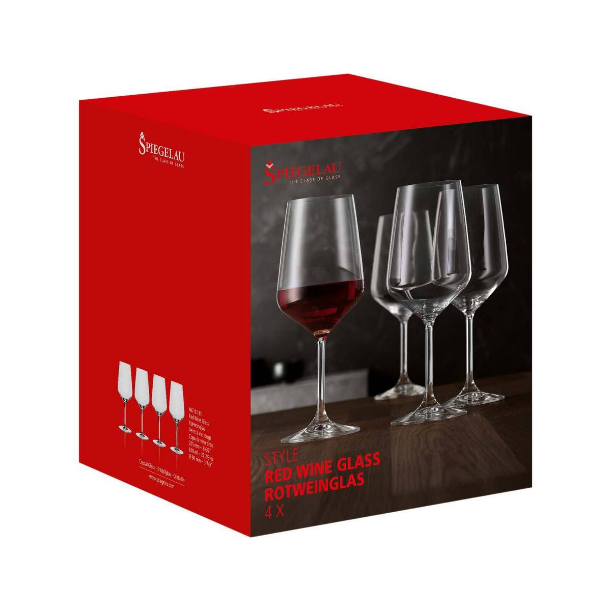 ROTWEINGLÄSER Style transparent 630 ml 4er Set - Transparent, Glas (0.63L) - Spiegelau
