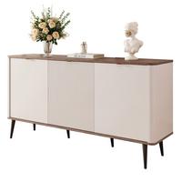 KOMMODE NAVANI 160 cm, Kaschmir / Nussbaum - Goldfarben/Nussbaumfarben, Holzwerkstoff/Metall (160/82/40cm) - Idohome