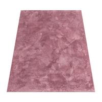 KURZFLORTEPPICH, einfarbig, aus Polyester, Altrosa, 120 x 160 cm - Rosa, Textil (120/160cm) - KADIMA DESIGN