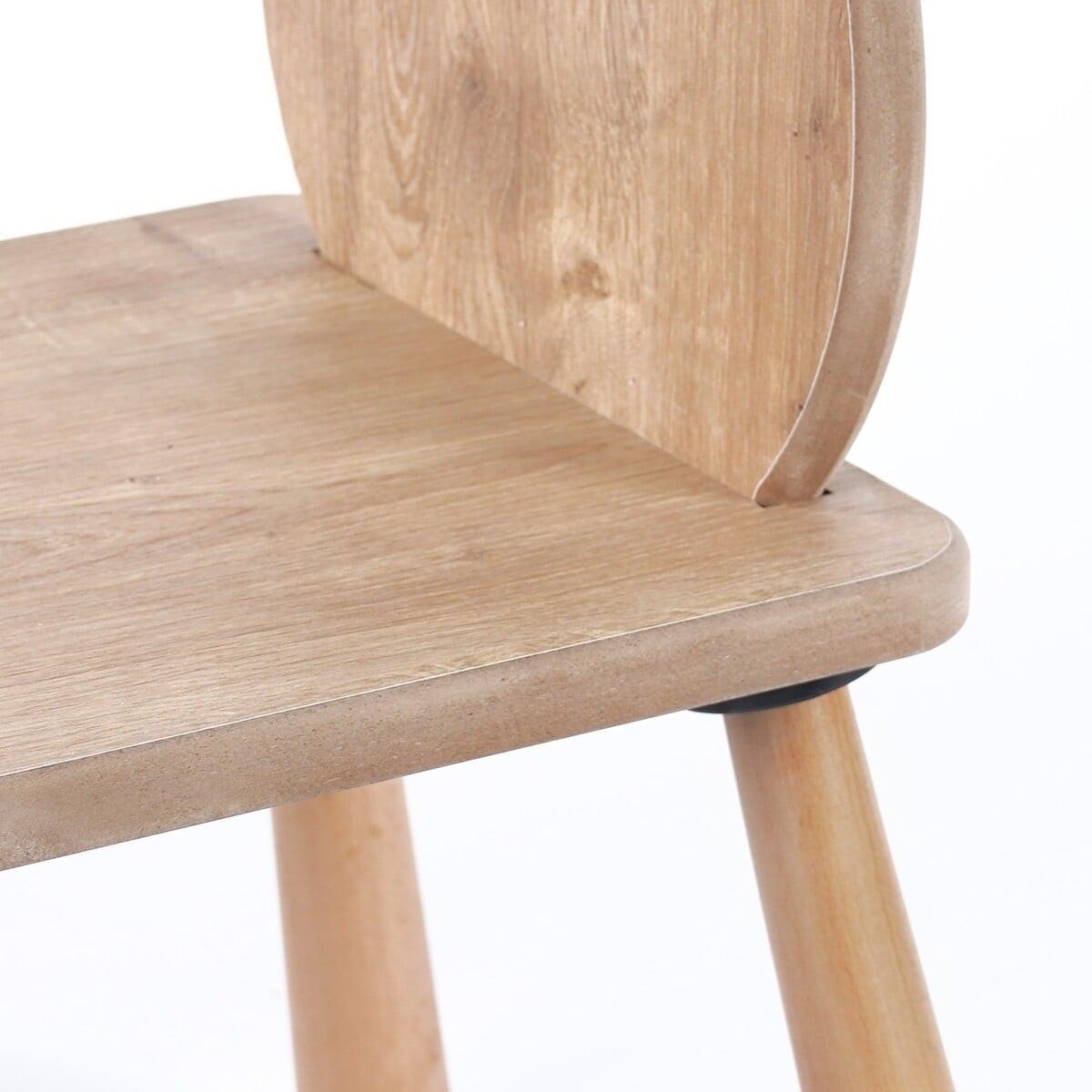 KINDERSTUHL mit bärenlehne 30/30/55 cm - Eichefarben, Holzwerkstoff (30/55/31cm) - Calicosy