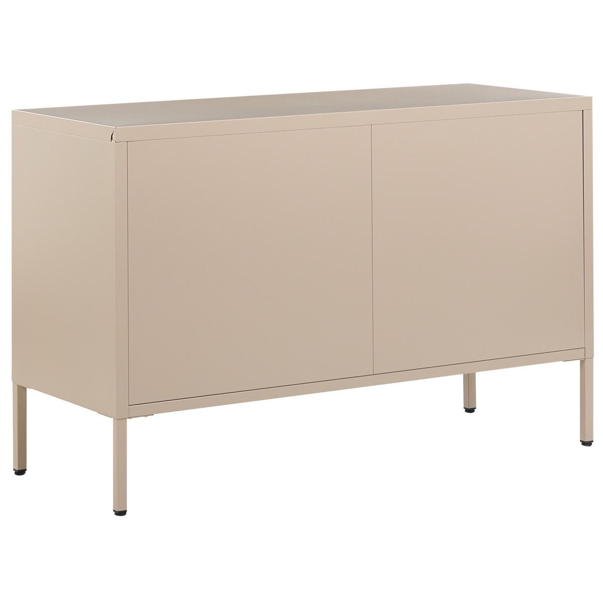 BÜROSCHRANK Metall Beige Uria - Beige, Metall (100/65/40cm) - Beliani