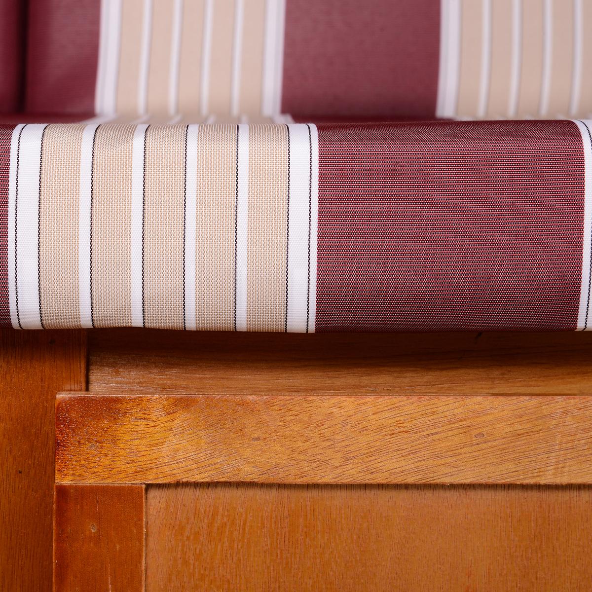 DOPPELTE Sonnenliege mit Dach 5-stufige Rückenlehne PE-Rattan Rot+Weiß 118 x 79 x 160 cm - Weiß, Kunststoff (79/160/118cm) - Outsunny