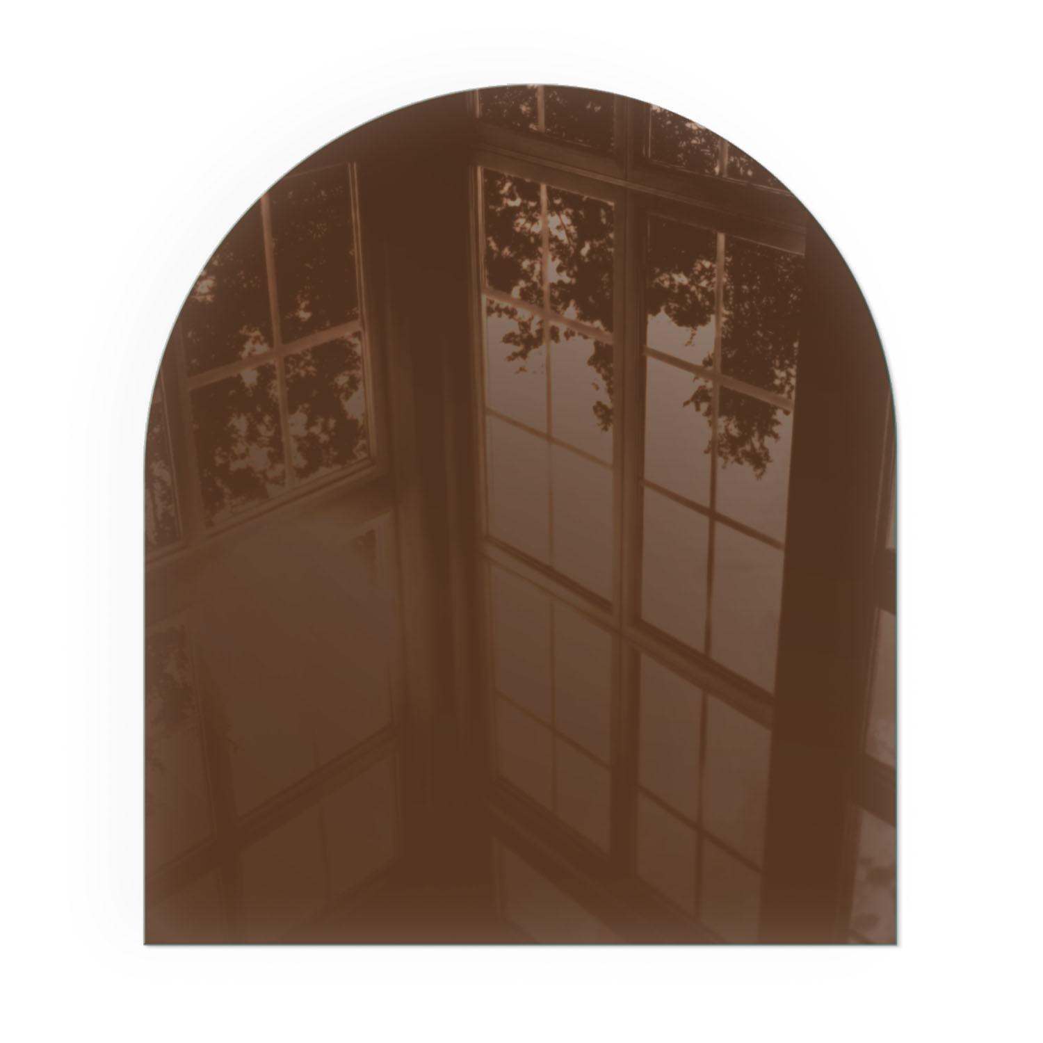 GLASPLATTE für Kamin 80x70 cm - Braun, Glas (80/70/0.4cm) - TULUP