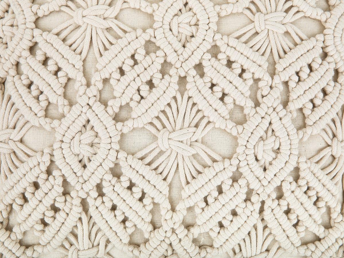 DEKOKISSEN 2er-Set Beige 50/50 cm Esenkoy - Beige, Textil (45/45cm) - Beliani