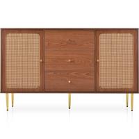 SIDEBOARD mit 2 Türen und 3 Schubladen - Braun, Holzwerkstoff (40/90/150cm) - Urban Meuble