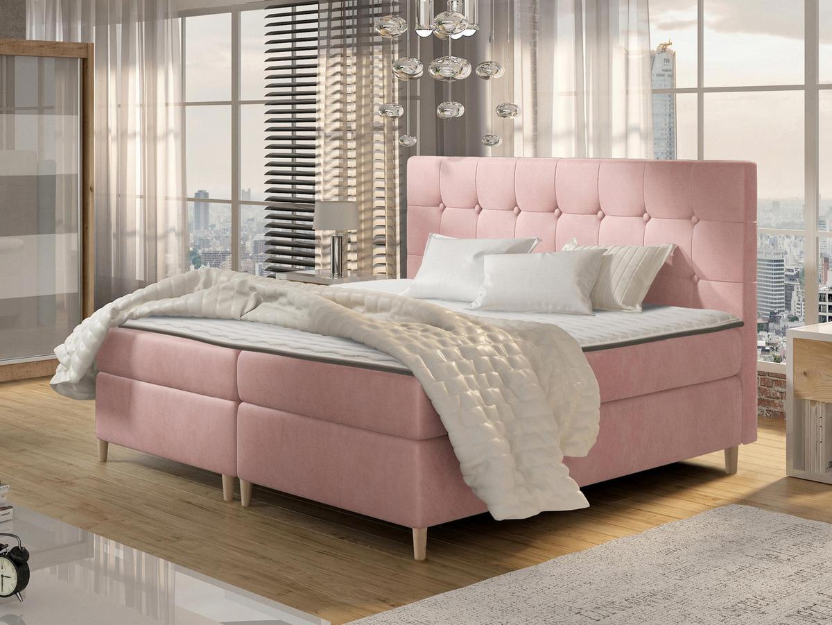 BOXBETT Avanti - H3 - Rosa, Holz/Textil (160/200cm) - MIRJAN24