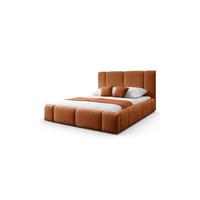 POLSTERBETT ELENA 160x200 cm Kupfer (Anthology 9), 34 Holzlatten, Kopfteil 108 cm - Kupferfarben, Textil (160/200cm) - Lookway