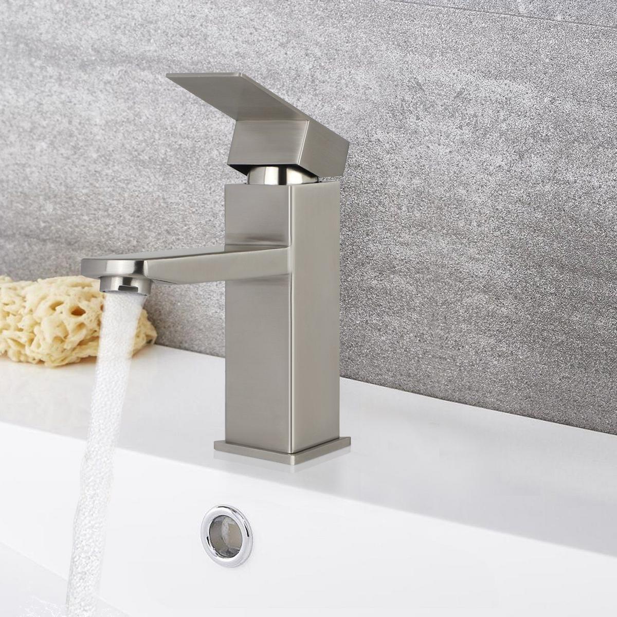 WASCHTISCHARMATUR Regis 0.5/17.3/16.2 cm - Silberfarben, Metall (0.5/17.3/16.2cm) - ZMH