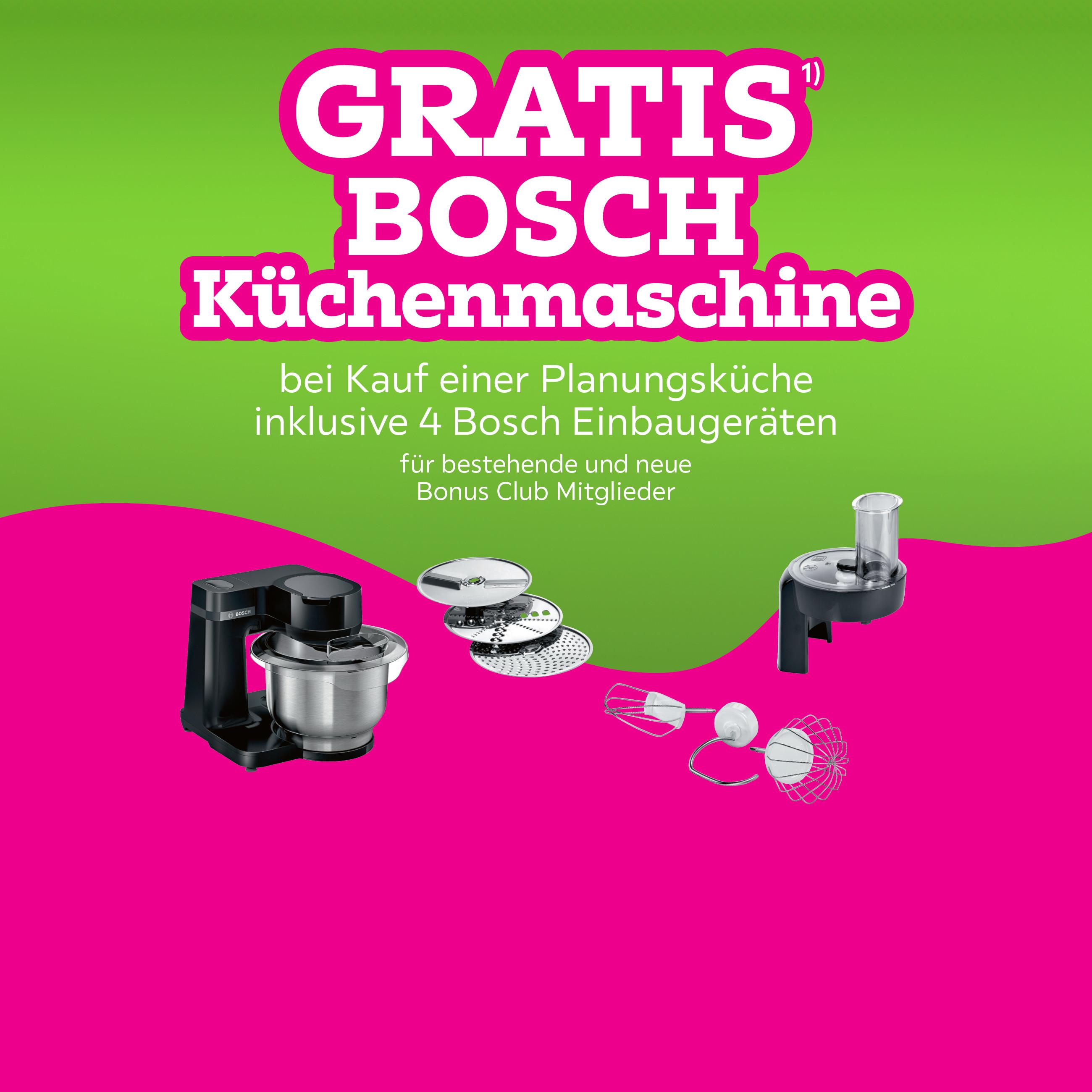 Gratis Bosch Küchenmaschine 