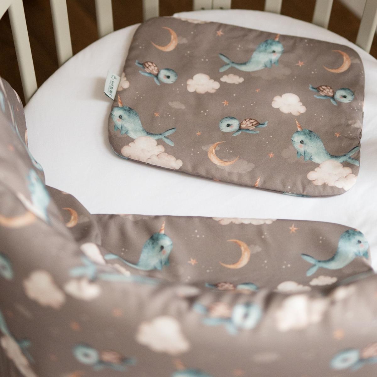 BABY Bambus-Bettwäsche Wale - Braun, Textil (90/120cm) - waldin