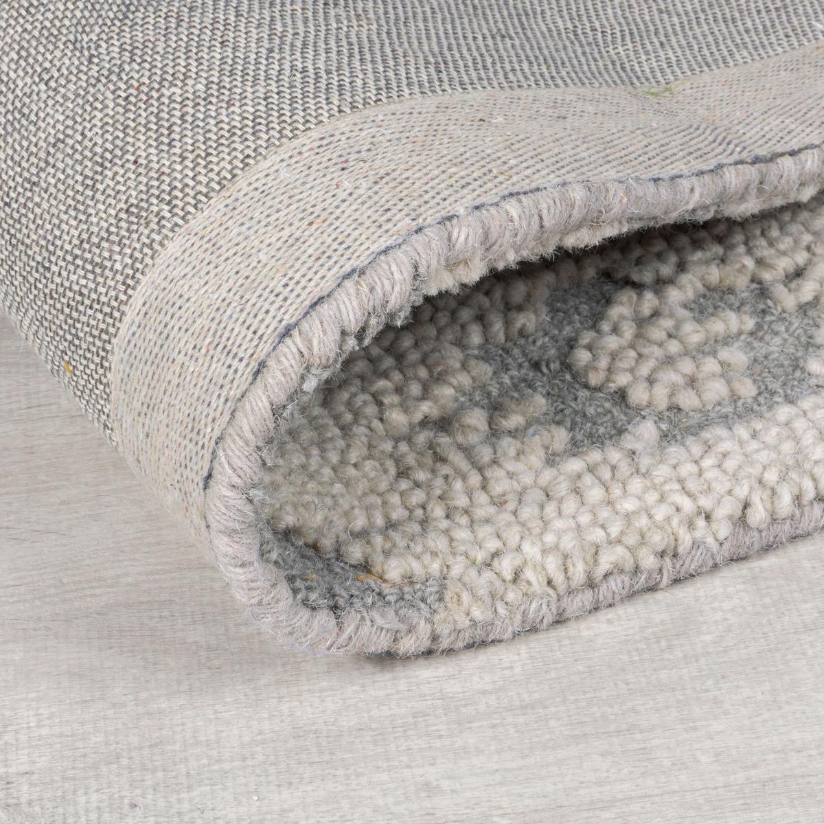 WOLLTEPPICH SOAR, im Ethno-Stil, Blau, 200 x 290 cm - Blau, Textil (290/200cm) - KADIMA DESIGN