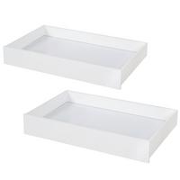 SCHUBLADEN-SET 2-tlg. Roba Montessori Hausbett - Weiß, Holzwerkstoff (96/14.5/62cm) - Roba