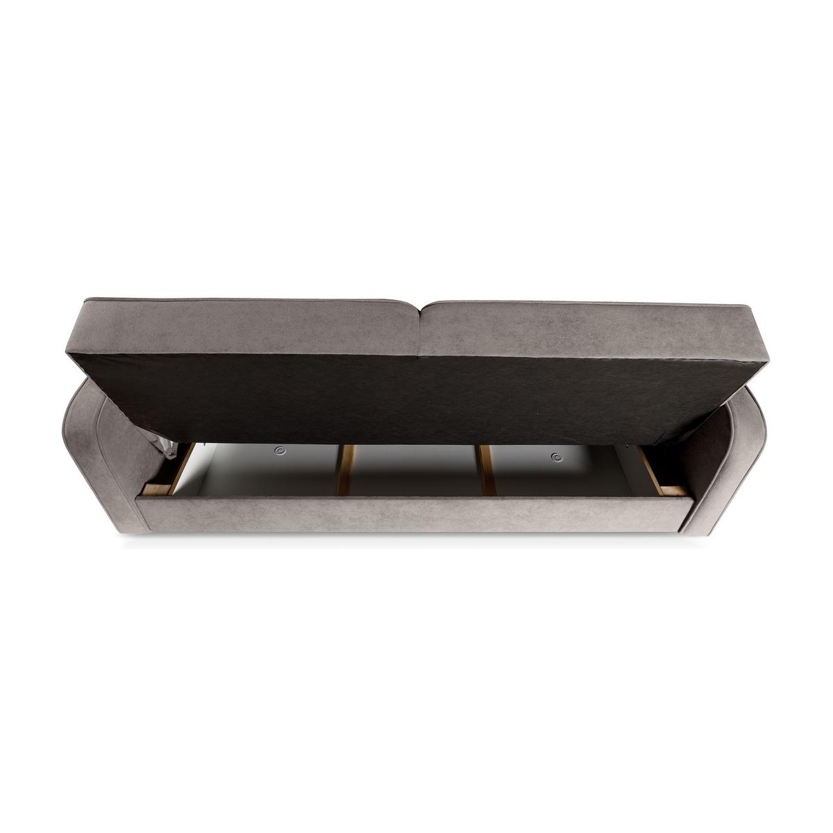 SCHLAFSOFA Pavo 3-Sitzer mit Schlaffunktion, Braun - Braun, Textil (222/90/93cm) - Beautysofa