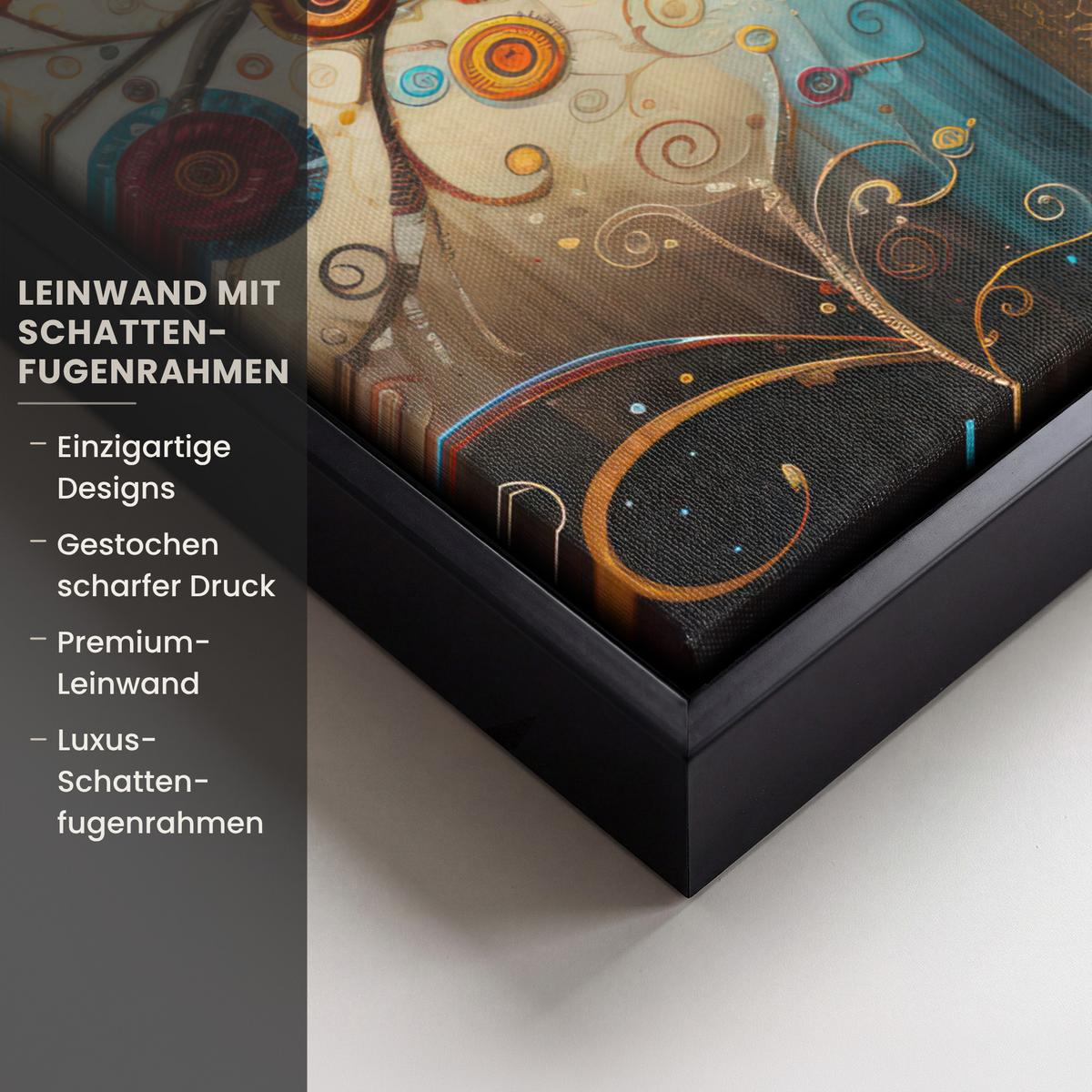 LEINWAND Bilder mit Rahmen - Baum - Baum des Lebens - Farbe - 30x40 - Braun, Textil (30/40cm) - MuchoWow