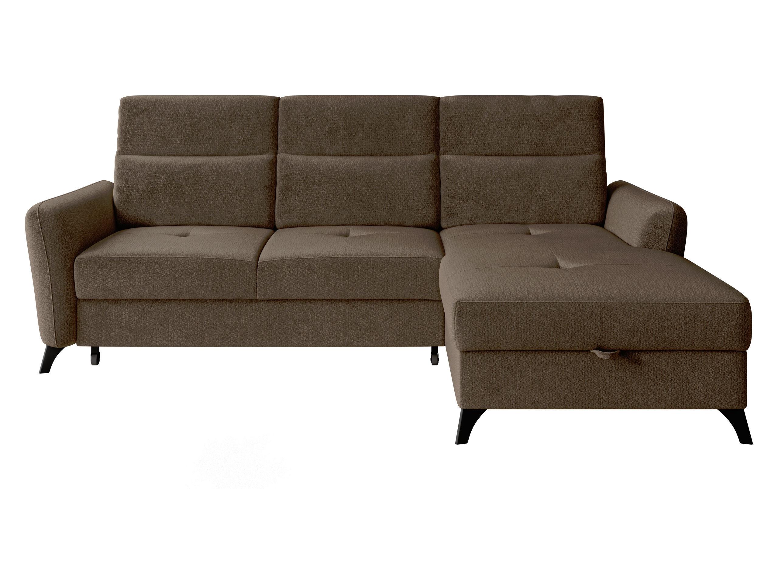 ECKSOFA Talia, Seite: Rechts 2R-LC - Schwarz/Braun, Holz/Kunststoff (238/167cm) - MIRJAN24
