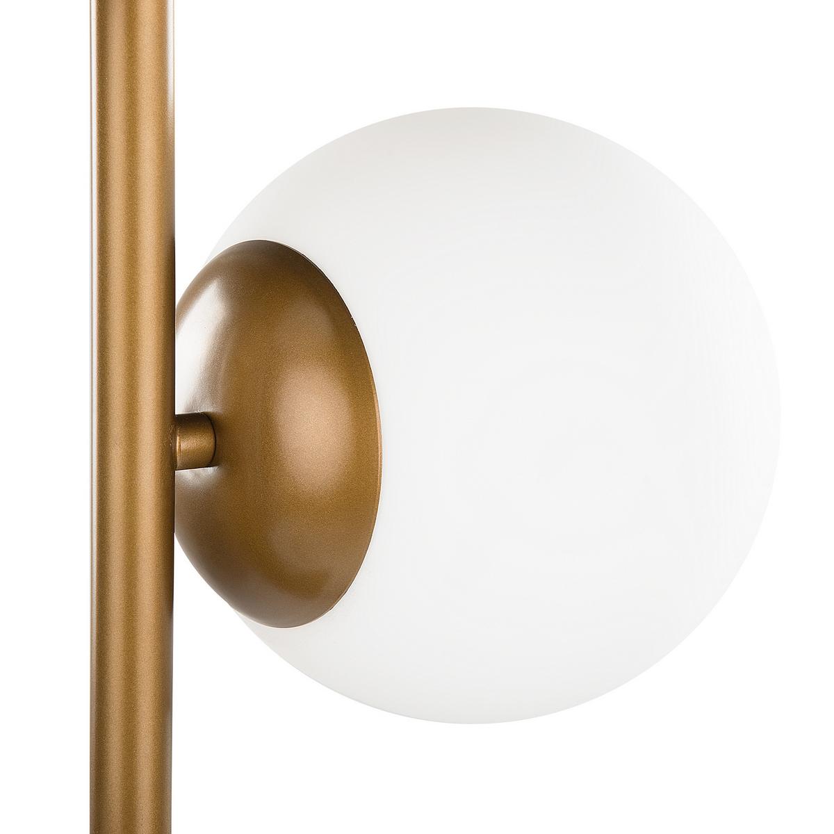 STEHLAMPE 153 cm Wadi - Goldfarben, Metall (35/35/153cm) - Beliani