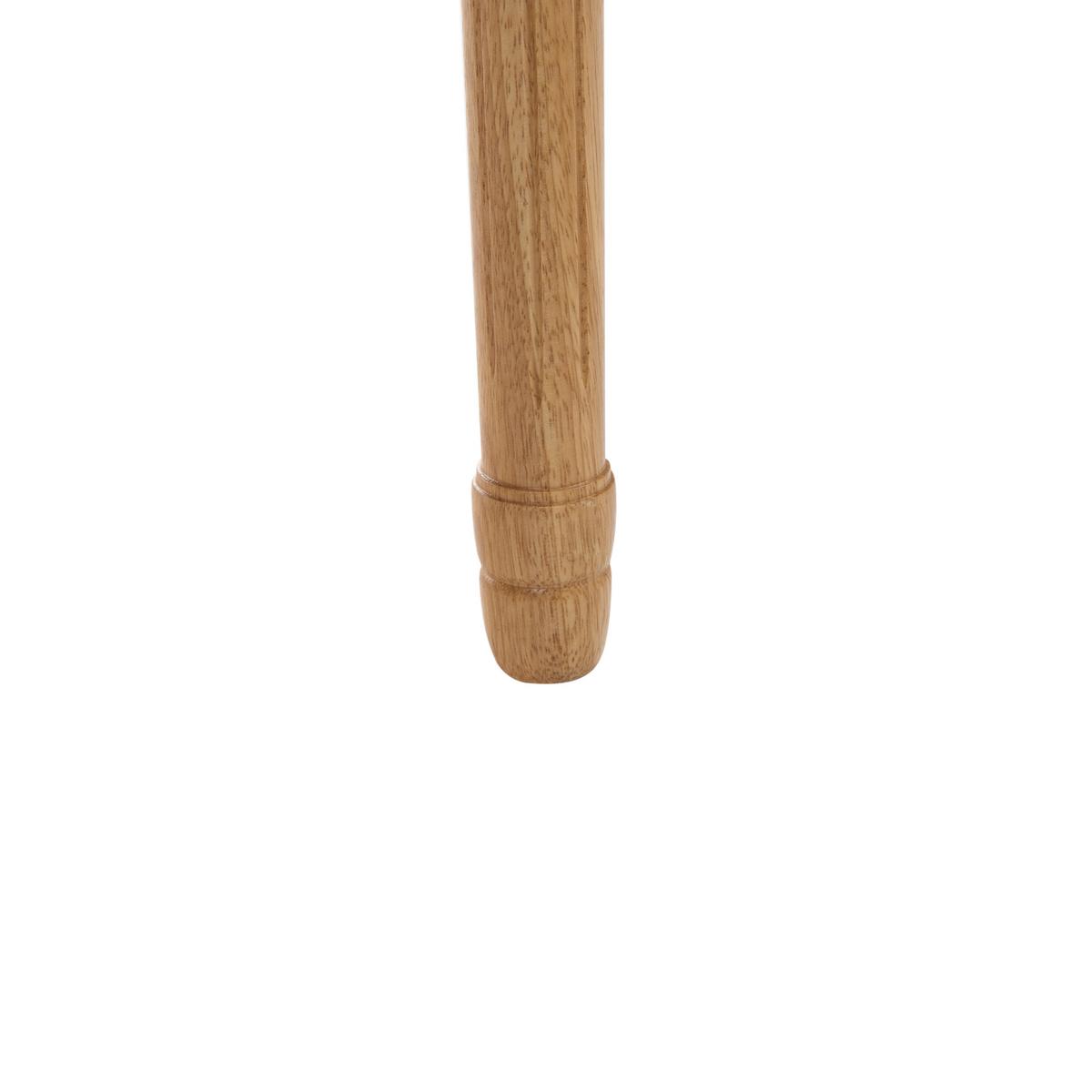 STUHL 2er-Set Holz Hellbraun/Beige Bonanza - Hellbraun, Textil (53/97/57cm) - Beliani