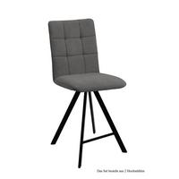 THEKENSTUHL (2er-Set) Delcina 47x108x60 Schwarz/Grau - Schwarz/Grau, Kunststoff (60/108/47cm) - 58aufmkessel