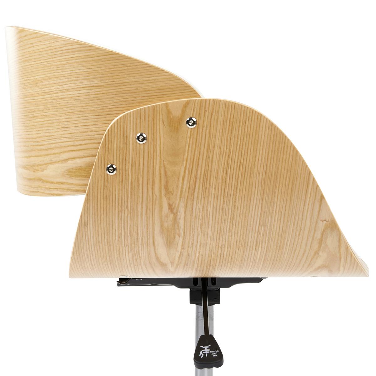 BÜROSTUHL Weiß Palatka - Weiß, Kunststoff (57/74/36cm) - Beliani