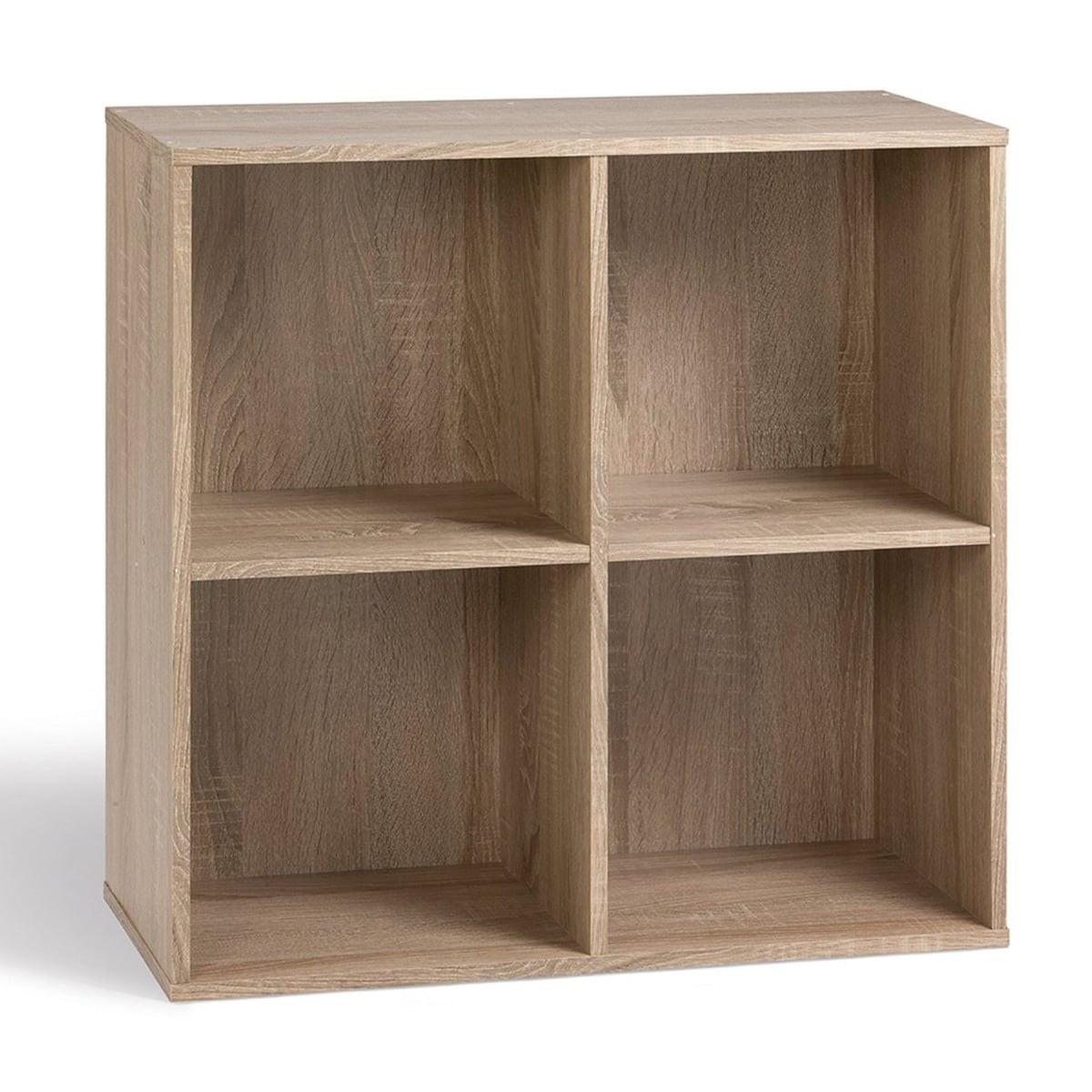 REGALMÖBEL mit 4 Fächern 29,5/61,5/29,5 cm - Eichefarben, Holzwerkstoff (61.5/61.5/29.5cm) - Calicosy