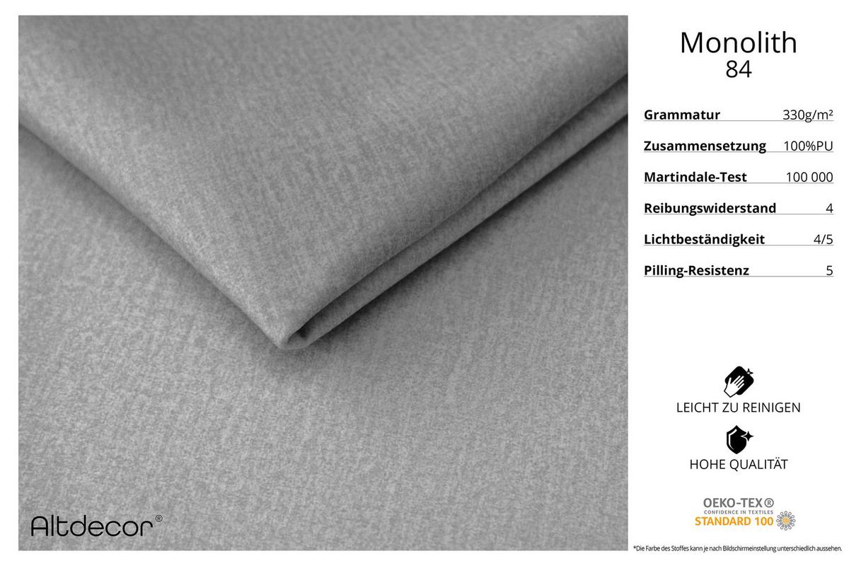 BOXBETT mit H3-Matratze und Lattenrost - BERO - 140x200 Hellgrau - Hellgrau, Holzwerkstoff (140/200cm) - ALTDECOR