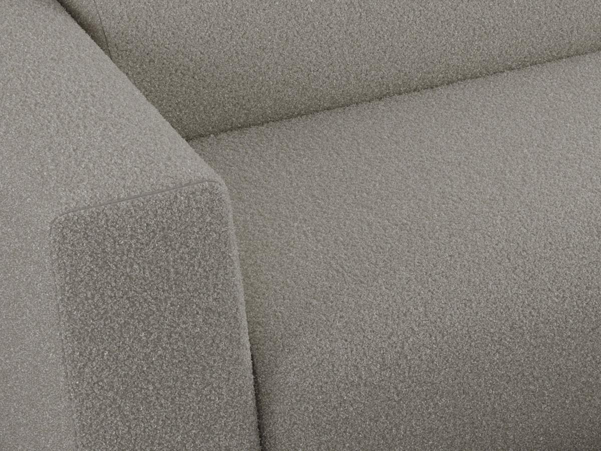 OFERTA WYCOFANA ECKSOFA PASADENA Grau Bouclé Rechts Seite - Schwarz/Grau, Kunststoff/Textil (288/180cm) - MKS