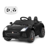 KINDERAUTO Jaguar 12V Elektro Schwarz - Schwarz, Kunststoff (66/107.5/50cm) - COSTWAY